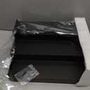 Ibyx Premium 3-Tier Spice Rack Organizer for Cabinet - Expandable Bamboo Spice Storage - Non-Skid Countertop Step Spice Shelf - Great for Kitchen Cabinet, Countertop, Cupboard, Pantry (Black)