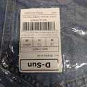 D-Sun Women Wide Leg Jeans Baggy High Rise Cuffed Jeans Casual Trendy Loose Denim Pants (Blue, 28)