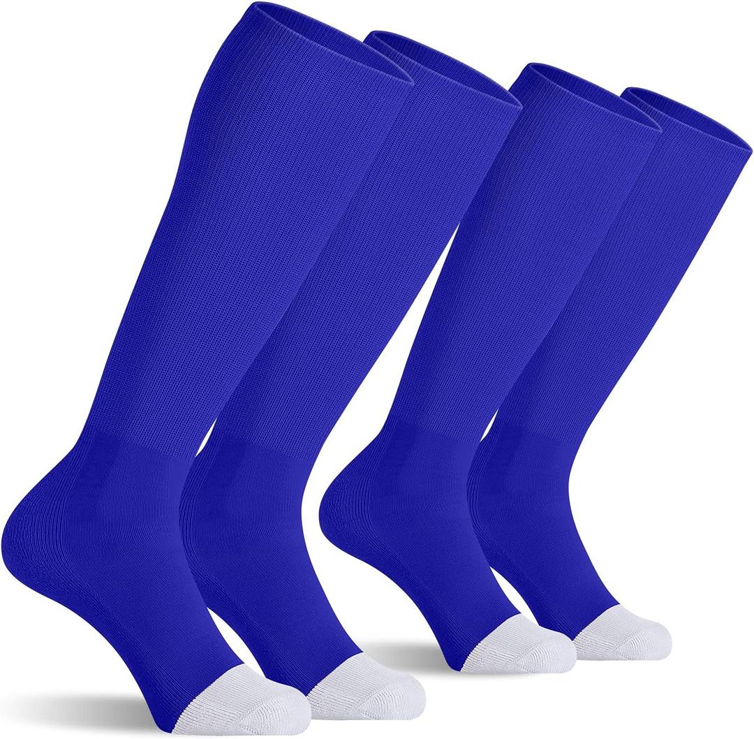 CS CELERSPORT 2/3 Pack Baseball Soccer Softball Socks for Youth & Adult Multi-sport Tube Socks (Medium)