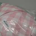 Laolitou Spring Pink Checkered Tablecloth Rectangle Washable Buffalo Plaid Table Cloth with Tassel Cotton Linen Gingham Table Cover for Dining Room, Pink, Rectangle, 55''x102'', 8-10 Seats