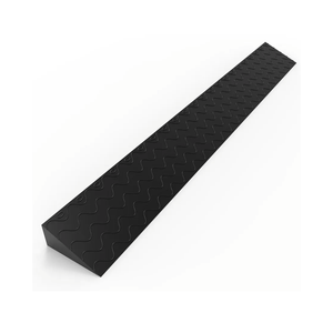 Henka 2" Rise Threshold Ramps for Doorways, Wheelchair Ramp for Home Steps, Door Threshold Ramp with Anti-Slip Surface (Color: Black, Size: 39x4.72x2in)