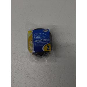 4 PRS of Detailer's Choice 4" Foam Applicator Pads, designed for applying wax, polish, and protectants to vehicle exteriors.