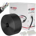 Cat 6 Ethernet Cable 1000ft (60 RJ45), Outdoor & Indoor, Cat 6 FTP Shielded Ethernet Cable Bulk, 23AWG, Heavy Duty, Direct Burial, Waterproof, UV Resistant, Cat6 1000ft for Router, PC, Gaming, CCA