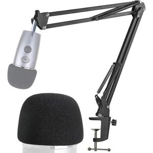 Yeti Nano Mic Stand with Pop Filter - Microphone Boom Arm Stand with Foam Cover Windscreen for Blue Yeti Nano Mic by YOUSHARES