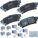 Bendix Priority1 CFC1391 Ceramic Rear Brake Pads for Select Models Lexus GS200t,GS300,GS350,GS450h,IS200t,IS250,IS300,IS350,RC200t,RC300,RC350,RX350,RX450h,Benz,Toyota Highlander,Mirai,Prius V,Sienna
