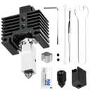 Upgraded Hotend Kit for Bambu Labs X1/X1C 3D Printer, with Plated Copper Heater Block Titanium Heat Break, Extra Hardened Steel Nozzle, Hotend Silicone Sock, Thermistor (Not for P1S/P1P)