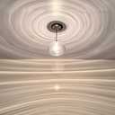 RAINLIGHTING 2 Pack 1 Light 8" Kitchen Island Hanging Pendant Light Farmhouse Dining Grey Glass Shade Light Fixture,Brushed Bronze Finish for Bathroom,Over Sink