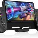 Upgraded Hall Effect Joystick Switch Controller for Nintendo Switch/OLED  No Drift, Wired Pro Controller with LED Lighting, Game Card Storage & Ergonomic Grip (Black)