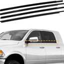 Weatherstrip Window Molding Trim Seal Belt Compatible with 2009-2023 Dodge Ram 1500 2500 3500 4500 5500 Crew Cab Replaces 55112376AH 55112377AH (Not Fit for Quad Style)