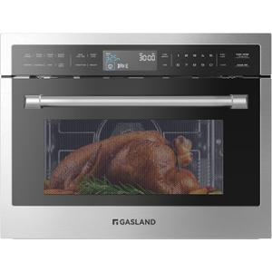 Gasland 24 Inch Built in microwave oven, Microwave and Convection Oven Combination, 1000W, 11 Levels, Sensor Cook, Touch Control, LCD Display, 1.6 Cu. Ft Wall Microwave Oven Combos, Stainless Steel