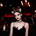 Reindeer Antlers Headband: Deer Hair Hoop Party for Halloween Christmas Birthday and Dance Parties