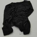 Lrady Women's Sheer Mesh Turtleneck Neck See Through Leotard Bodysuit Body Tops (Medium, W-black)