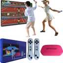 TV Game Console Built in 100+ Gam ES, Video Game Machine with 2.4G Wireless Gamepad Somatosensory Control, USB Plug and Play, Kid & Adult Interactive& Puzzle Games,Grey