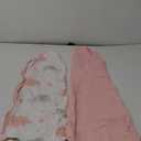 TILLYOU Sleep Sack 18-24 Months - 0.5 TOG Baby Wearable Blanket with 2-Way Zipper, Extra Soft Cotton Sleeveless Sleeping sack 2 Pack, Pink Elephant & Cloud, XL