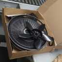 Lasko Oscillating Cyclone Pedestal Fan, Adjustable Height, Timer, Remote Control, 3 Speeds, for Bedroom, Living Room, Home Office, 18", Black, 1843