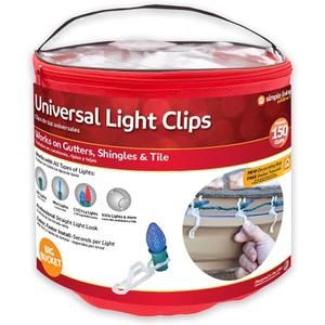 Simple Living Solutions 150ct Universal Light Clips Value Pack (150)