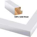 Egofine 18x24 Frames Set of 2 Matted for 16x20 White Poster Frame Made of Solid Wood - Acrylic Plexiglass Front for Wall Mounting Hanging Picture Frame Vertically or Horizontally