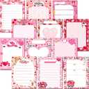 Lincia 36 Pack Valentine's Day Mini Notepads Valentines Gifts Bulk 4 x 3 Inch Heart Small Notebook Valentines Stationery Galentines Party Favors for Teacher Student School Classroom Supplies(Heart)