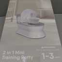 CheerTry 2-in-1 Toddler Potty Training Toilet - Larger Potty Chair & Detachable Training Seat for Boys & Girls Ages 1-3 with Flushing Sound, Wipes Storage, Toilet Paper Holder - Pink