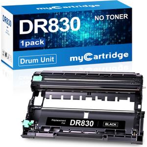 myCartridge Compatible DR830 Drum Unit Replacement for Brother DR830 DR-830 Drum forHL-L2460DW DCP-L2640DW HL-L2405W MFC-L2820DW HL-L2400D HL-L2480DW MFC-L2820DWXL Printer( Black 1 Pack, No Toner)