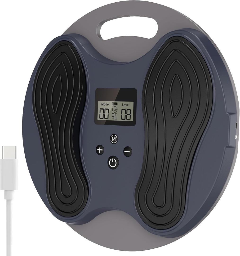 EMS Foot Massager for Neuropathy & Pain Relief, Rechargeable TENS Unit Muscle Stimulator, Electric Foot Stimulator for Circulation, Plantar Fasciitis, FSA HSA Eligible (Blue)