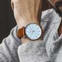 BUREI Men Watches Fashion Minimalist Analog Calendar Quartz Waterproof Watches for Men Women Student.