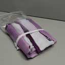 COSVIYA Grommet Ombre Room Darkening Curtains 45 inch Length, Purple and Greyish White Gradient Drapes Light Blocking Insulated Thermal Window Curtains for Bedroom/Living Room,2 Panels,42x45 inches