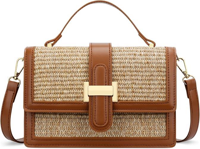 KKXIU Crossbody Bag for Women, Top Handle Purse Small Designer Handbag | Adjustable Shoulder Strap, Small Purse for Lady, Shoulder Clutch