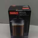 Bodum 34oz Brazil French Press Coffee Maker, HighHeat Borosilicate Glass, Red  Made in Portugal