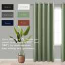 KOUFALL Sage Green Blackout Curtains 72 inches Wide for Bedrdom,Room Darkening Boho Large Window Treatments Extra Wide Curtains for Living Room 70 72x84 in Long 2 Panels Set