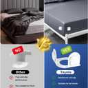 Twist-Lock Bed Sheet Holder & Corner Grippers - Stops Shifting & Bunching for a Tight Fit, Innovative Clip-Free Design,Universal for All Mattress & Sheet Sizes, Easy Install