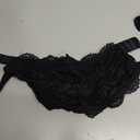 Strapless Bra Women's Lace Bra Wireless Bandeau No Slip Silicone Grip Everyday Bra Lingerie (Black, S)