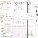 3 x GardenCity Bridal Shower Games Set for 25 Guests - 6 Fun Activities, Double-Sided Cards (Floral)