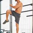 Vcansion 2 Pack Men's Outdoor Lightweight Hiking Shorts Quick Dry Sports Casual Running Shorts with Pockets (L)