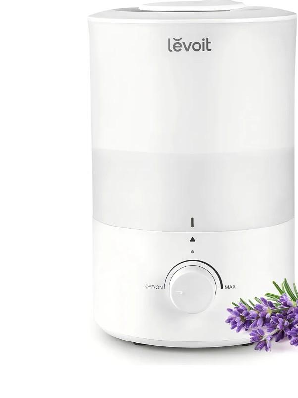 LEVOIT - Humidifiers for Bedroom - Quiet (3L Water Tank) - Cool Mist/Top Fill/Essential Oil Diffuser/25Watt - Home/Large Room - 360° Nozzle - Rapid Ultrasonic Humidification for Baby Nursery/Plant