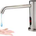 Automatic Soap Dispenser Touchless for Kitchen and Bathroom, Sink Built in Commercial Electric Soap Dispenser,Upgraded Infrared Sensors Brass Material, with Bottle and Pump 33.81oz/1000ml