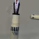 Wikult Yongsheng Junlai 930 Acrylic Fountain Pen, Size 9 Fine Nib with Piston Filling System, Ivory White Fence Ink Tank with Flat Top Design Smooth Writing Pen (Silver Trim)