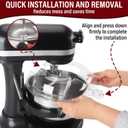 Pouring Shield for KitchenAid Stand Mixers Bowl Lift 6-7 QT Stainless Steel (Only),Safety Pouring Shield,Splatter Guard for Kitchen aid Mixer Bowl,Kitchen aid Accessories and Attachments