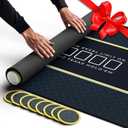 Newverest Poker Table Top 70" x 30" - Ideal Poker Topper for 6ft and 8ft Folding Tables (30" Width), Texas Hold'em Poker Mat for Home Games Casino Nights | Portable with Zipper Storage Bag in Gift Box (Midnight Black)