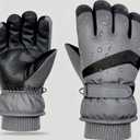 2 x Women Ski Snow Gloves Windproof Thermal Gloves Men Winter Warm Glove Mitts Touchscreen for Skiing/Cycling/Working (Large)