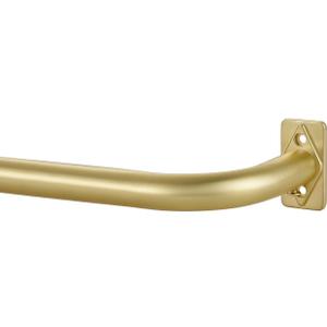 Brass Wrap Around Curtain Rods, 28-84 Inch, Blackout, Telescoping, 1 Inch Diameter