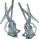 TRQ Driver & Passenger Side Power Window Regulator Set Compatible with 1994-1997 BMW 318i 1992-1997 318is 1998-1999 323i 323is 1994-1995 325i 1992-1995 325is 1996-1999 328i 328is 1995-1999 M3