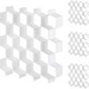 32Pcs Honeycomb Drawer Organizer Divider for Underwear Socks Bras Ties Belts Scarves (112 Slots)