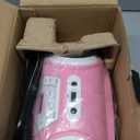 KLIM Candy Kids Portable CD Player New Version Boombox with FM Radio & Speakers Includes Batteries Cute Pink Design for Kids & Toddlers - Rose
