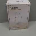 Candle Warmer Lamp With Timer, 4-Level Dimmable & Height Adjustable,Wax Melt Warmer For Jar Candles, Unique Design Enhances Home Ambiance (Amber)