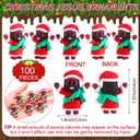 100 Pcs Little Black Jesus Figures Jesus Loves You Christ Little Christ Tiny Figures Christmas Sunday Religious Party Favors Gift