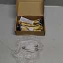 Enhon 2 Pack Electric Window Candle Lights, 7 Inch Christmas Window Candles Plug in with LED Silicone Bulb, 120V C7 0.6W Warm White Country Rustic Candle Light with 5 FT Cord and On/Off Switch