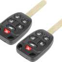 X AUTOHAUX 2pcs Car Replacement Key Fob Keyless Remote Entry Key Shell Case for Honda Odyssey 2011 2012 2013 N5F-A04TAA
