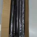 Outdoor Curtain Rod 31-144 inch Adjustable Long Spring Black ShowerTension Curtain Rod Extra Long Outdoor Rods for Patio Bathroom Windows No Drilling, No Rust