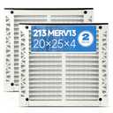 Crilokp 20x25x4 Air Filter 213 MERV 13 (2-Pack) Compatible with AprilAire Air Purifiers Model 1210, 1620, 2210, 2216, 3210, 4200, 2120, Pleated HVAC AC Furnace Filter Replacement
